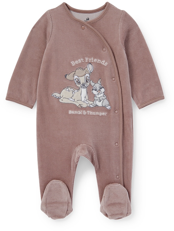 Bambi-Baby-Schlafanzug, Braun, 50