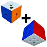 Zauberwürfel Set 2x2 3x3 2er MoYu Stickerless Cube original Speedcube Geschenk