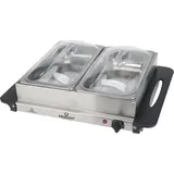 Buffetwärmer - Elektrisch - Mit 2 Edelstahltabletts