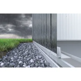 Biohort Erdschrauben-Fundament für Geräteschrank 90 Silber