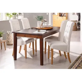 Home Affaire Esstisch HOME AFFAIRE "Danuta", braun (dunkelbraun), B:140cm H:75cm T:90cm, Tische, Esstisch, wahlweise mit Schublade, aus massiver Kiefer, FSC-zertifiziert