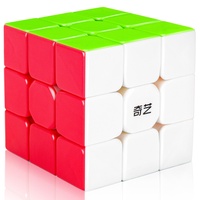 D-FantiX Zauberwürfel 3x3x3 Speed Cube, QY Toys Warrior 3x3 Magischer Würfel Aufkleberlos 3x3x3 Zauberwürfel Puzzles