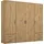Rauch Drehtürenschrank VOYAGER 187 x 194 x 53 cm Braun/Grau