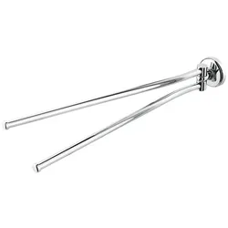 Geesa Handtuchhalter 2 armig Wand Topaz, Handtuchstange zweiarmig zum Bohren, chrom