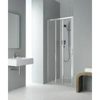 Kermi Gleittür Liga G3L 0900x2000, silber mattglanz ESG klar LIG3L090201AK