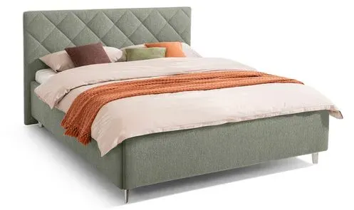 Segmüller Werkstätten Polsterbett Opal Stoff Grün 180 x 200 cm