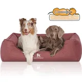 Knuffelwuff Tierbett Hundebett Malou, Orthopädisch rot 85 cm x 120 cm