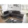 luma-home Eckcouch Kunstleder 4-Sitzer Grau