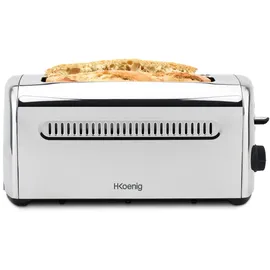 h.koenig TOAS32 Toaster 4 Scheiben, Edelstahl...