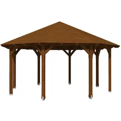 Skan Holz Pavillon Lyon-Größe 3-nussbaum