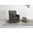 Sessel Palmera Leder 70 x 93 x 75 cm grau mit Federkern