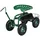 Costway Rollsitz, mit Rollen & ausziehbarem Griff & Korb, 360° drehbar 96.5 cm x 55 cm x 47.5 cm