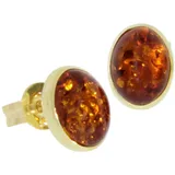 Ostsee-Schmuck Ohrstecker Classic gelbgold 333 8 x 6 mm