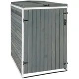 MCW H74-2 1 Deckel  79 x 98 x 126 cm inkl. Wind-Sicherung grau/weiß