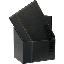 Securit Speisekarten Mappe A4 Schwarz 20 St.