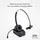 SBS Kabelloses Mono-Headset mit Ladestation Schwarz