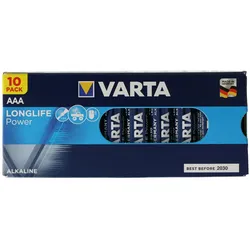 Varta Longlife Power (ehem. High Energy) Micro AAA Batterien 4903 High Energy 10er Box