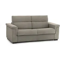 Dmora - 2-sitzer Schlafsofa Rigolato, Schlafsofa Fürs Wohnzimmer, Gepolstert, Abnehmbar, 100 % Made In Italy-qualität, 185x95 H100 Cm, Taube