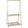 Mendler Garderobenständer HWC-Q32 Natur/Weiß