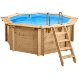 Holzpool "Java" ø 3,55 m/ 1,16m POOLROBOTER SUPER SET