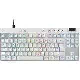 Logitech PRO X TKL RAPID Weiß, Kabelgebundene Gaming-Tastatur, Magnetische Analog-Switches, Rapid-Trigger, LIGHTSYNC RGB-Beleuchtung, KEYCONTROL, 1 ms Melderate