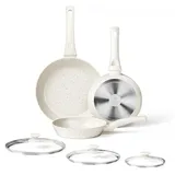 luxuskollektion Keramik Pfannen-Set 6-tlg. 20 cm + 24 cm + 28 cm