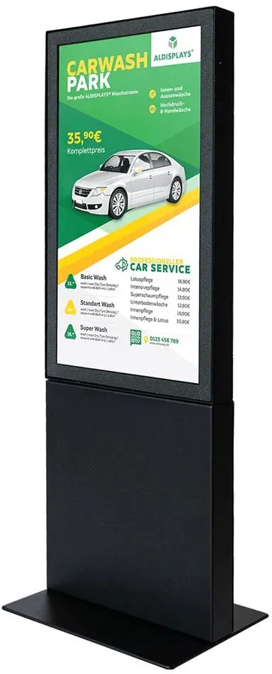 Digital Signage 13" HOCH schwarz Digitales Thekendisplay TrendLine