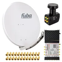 Fuba PremiumX Satelliten-Komplettanlage Fuba DAA 850 G Satellitenschüssel Alu