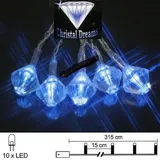 STAR LED Lichterkette 10er Batteriebetrieb blau Diamant Best Season 007-01