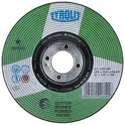 Schruppscheibe ø178 x 6 x 22,23mm gekröpft C30S BASIC Gestein