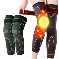 2 Stück Reduefast Akupressur Detoxing & Shaping Knieschoner – Kneeka Akupressur Selbstheizung Kniebandage Turmalin Akupressur Selbstheizung Knie effektive Hilfe bei Gewichtsverlust (2XL, grün)