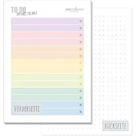 Häfft Trendstuff Block A6 To do [Rainbow]