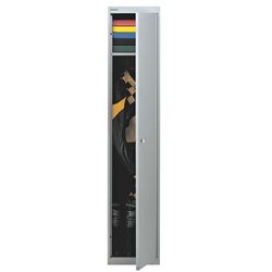 Bisley Garderobenschrank »Office« 1x 30 cm tiefes Abteil grau, 30.5x180.2x30.5 cm