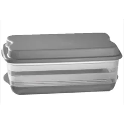 Vip Ahmet Rüya Praktisch Vorratsbehälter Aufbewahrung mit seiher 3500ml Grau