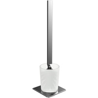 Emco Art Toilettenbürsten-Garnitur, Glas satiniert/chrom, Toilettenbürste mit Bürstenhalter, Wandmontage - 161500102