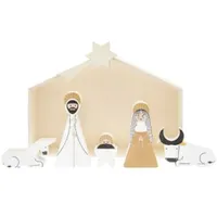 Rico Design Holz-Krippen-Set, 6 teilig