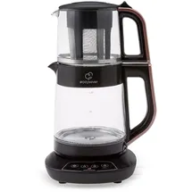 KARACA Çaysever Teekocher 2,3 l 1700 W Schwarz, Roségold,