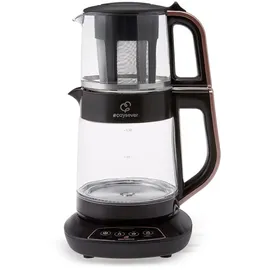 KARACA Çaysever Teekocher 2,3 l 1700 W Schwarz, Roségold,