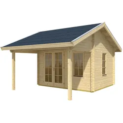 Skan Holz 70 mm Blockbohlenhaus Calgary-Basisdach mit Dachlatten