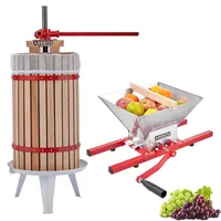 Arebos Obstpresse 30L und Obstmühle 7L| Manuelle Saftpresse I