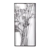 DESIGN DELIGHTS Wanddekoobjekt WAND DEKO "ZWEIGE", Metall, 62 cm, Wandbild silberfarben