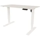 BISLEY E-StarterTech elektrisch höhenverstellbarer Schreibtisch 160x80 cm in grau - Elektrischer Tisch höhenverstellbar mit Memory-Funktion