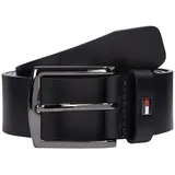 Tommy Hilfiger Herrengürtel Leder 3,5 cm schwarz 80