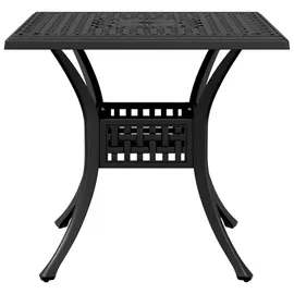 vidaXL Gartentisch 80 x 80 x 75 cm Schwarz