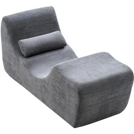 Vevor Chaiselongue Relaxliege Schaumstoff 0 x 0 x 0 cm Grau mit Kissen