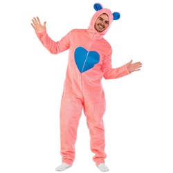 Limit Sport Kostüm Flauschiger Bär pink Kostüm Warme Kostüme, Witziges Plüschkostüm für bärige Typen rosa M