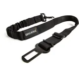 Rudelkönig Hundegurt für Auto Verstellbar 60 bis 80 cm Schwarz