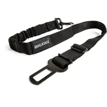 Rudelkönig Hundegurt für Auto Verstellbar 60 bis 80 cm Schwarz