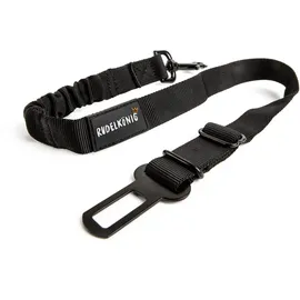 Rudelkönig Hundegurt für Auto Verstellbar 60 bis 80 cm Schwarz