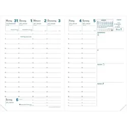 Kalender Geschäftbus 10x15cm Club salbeigrün 2024